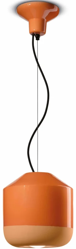 Wohnzimmerlampen|Keramiklampen*Ferroluce Hängeleuchte Keramik D: 24 cm rund H: max. 145 cm E27