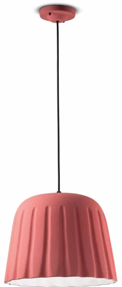 Ferroluce Hängeleuchte Keramik E27 Ø 40 cm Handarbeit< Wohnzimmerlampen|Keramiklampen