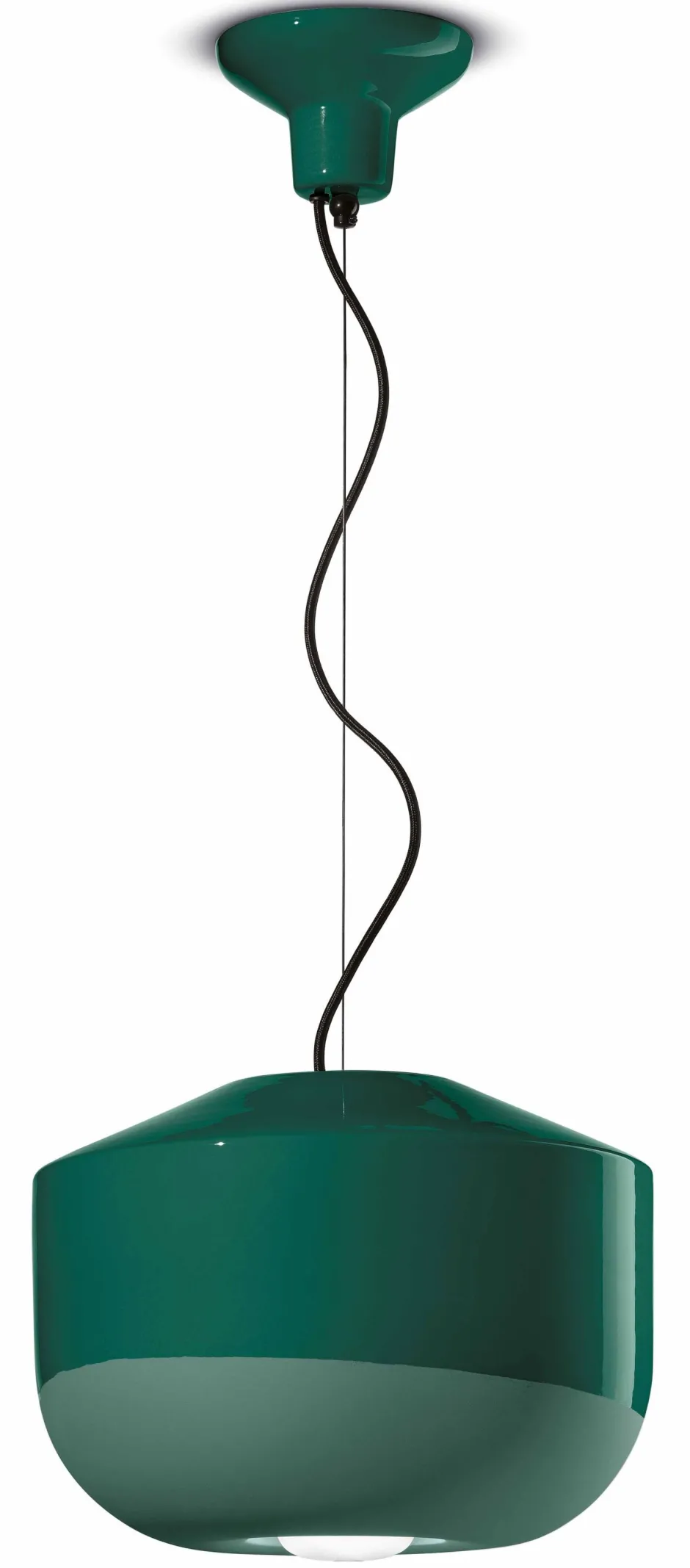 Wohnzimmerlampen|Keramiklampen*Ferroluce Hängeleuchte Keramik E27 D: 35 cm rund H: max. 148 cm