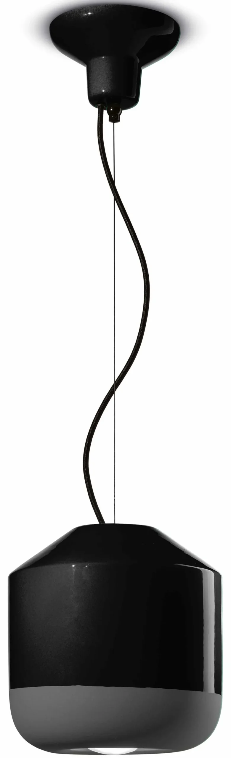 Wohnzimmerlampen|Keramiklampen*Ferroluce Hängeleuchte Keramik rund Ø 24 cm H: max. 145 cm E27