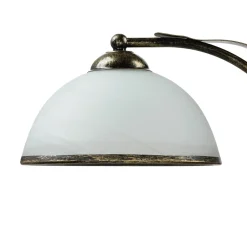 Wohnzimmerlampen|Glaslampen*Luminex Hängeleuchte KORFU in Messing Antik 3-flmg