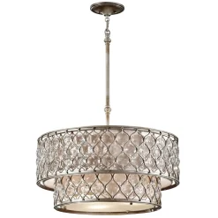 Elstead Hängeleuchte Kristall 6-flammig rund bis 2m Esstisch< Küchenlampen|Moderne Lampen