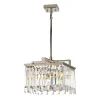 Elstead Hängeleuchte Kristall in Nickel Klar Art Déco< Hängelampen|Esszimmer Lampen