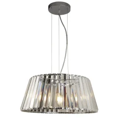 Hängelampen|Esszimmer Lampen*Searchlight Hängeleuchte Kristall 5x E14 Ø 47 cm rund Jugendstil