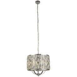 Hängelampen|Esszimmer Lampen*Searchlight Hängeleuchte Kristall 5x E14 D: 44 cm Art Déco rund