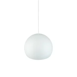 Hängelampen|Esszimmer Lampen*Nowodvorski Hängeleuchte Kugelschirm Ø 27,5 cm GU10 Weiß Metall Retro