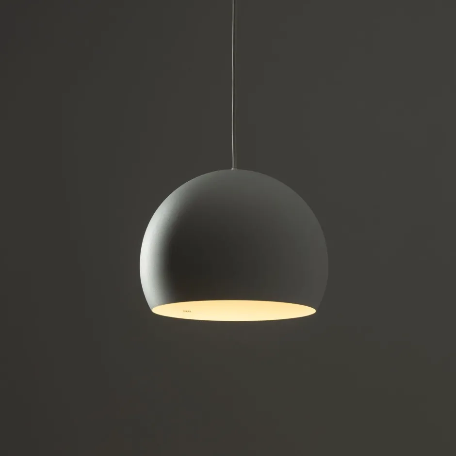 Hängelampen|Esszimmer Lampen*Nowodvorski Hängeleuchte Kugelschirm Ø 27,5 cm GU10 Weiß Metall Retro