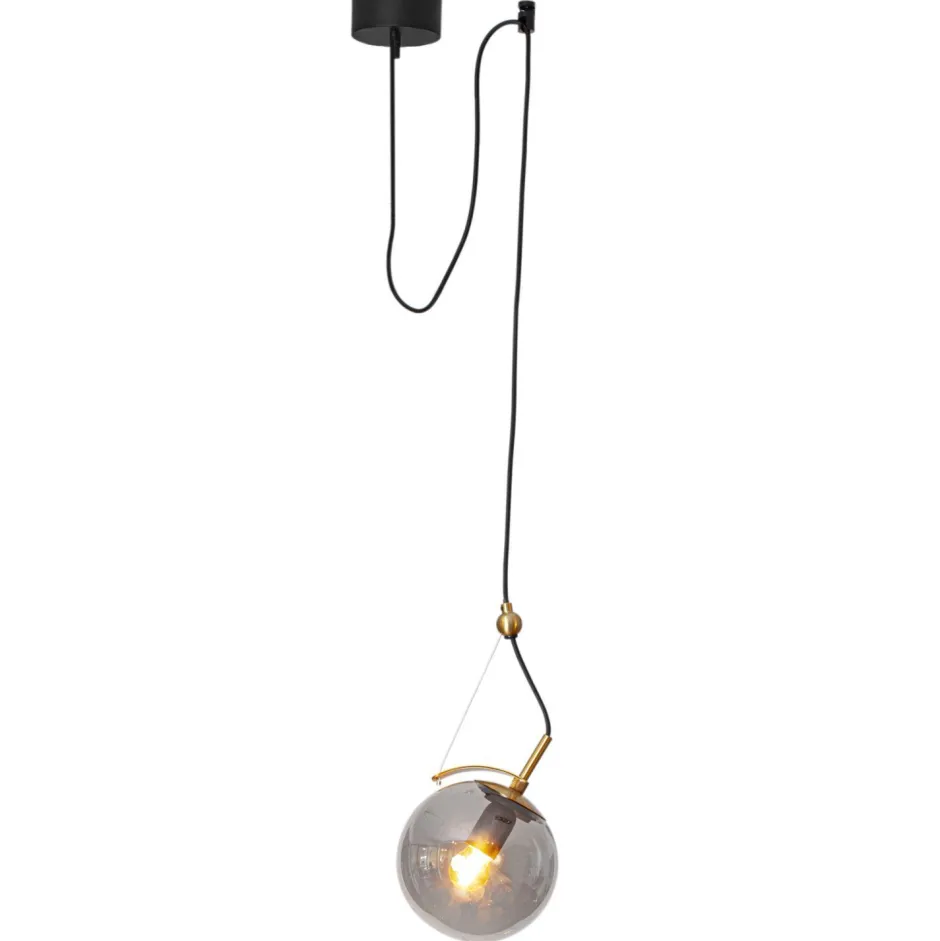 Hängelampen|Wohnzimmerlampen*By Rydéns Hängeleuchte Kugelschirm Rauchglas H: max. 150 cm E27