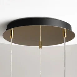 Led Lampen|Bürolampen*Maytoni Hängeleuchte LED Metall Rauchglas B: 38 cm 4000 lm INA