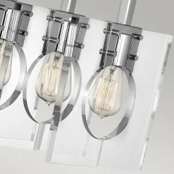 Bürolampen|Wohnzimmerlampen*Elstead Hängeleuchte länglich H: max. 142,9 cm Nickel poliert E27