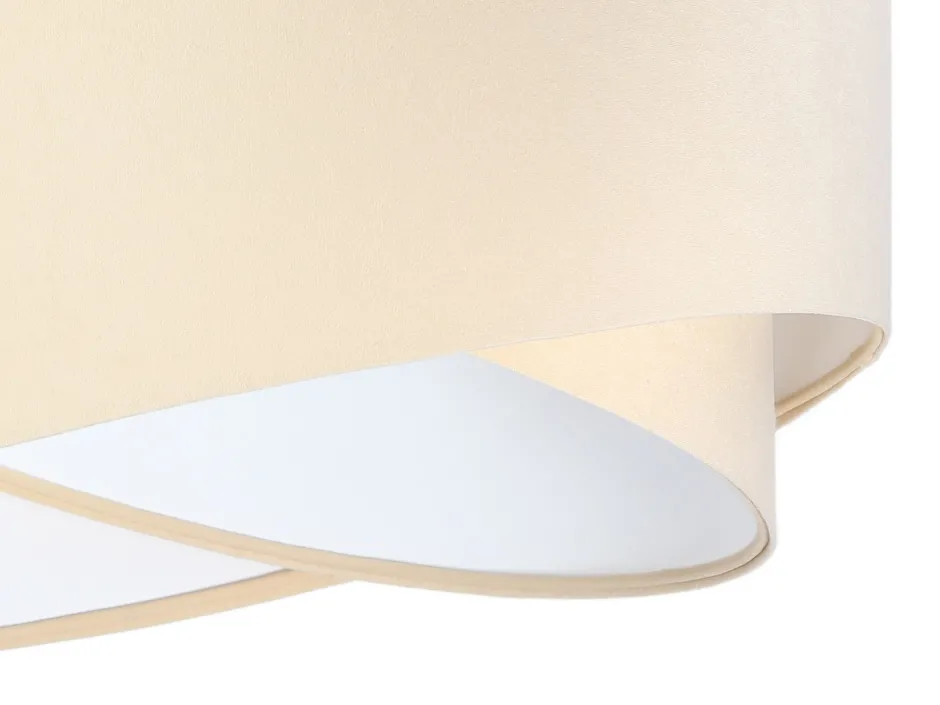 BPS Koncept Hängeleuchte MADAN Creme Weiß rund Ø50cm< Hängelampen|Esszimmer Lampen