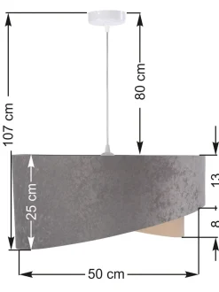 Hängelampen|Esszimmer Lampen*BPS Koncept Hängeleuchte MARLON Grau Beige Silber rund
