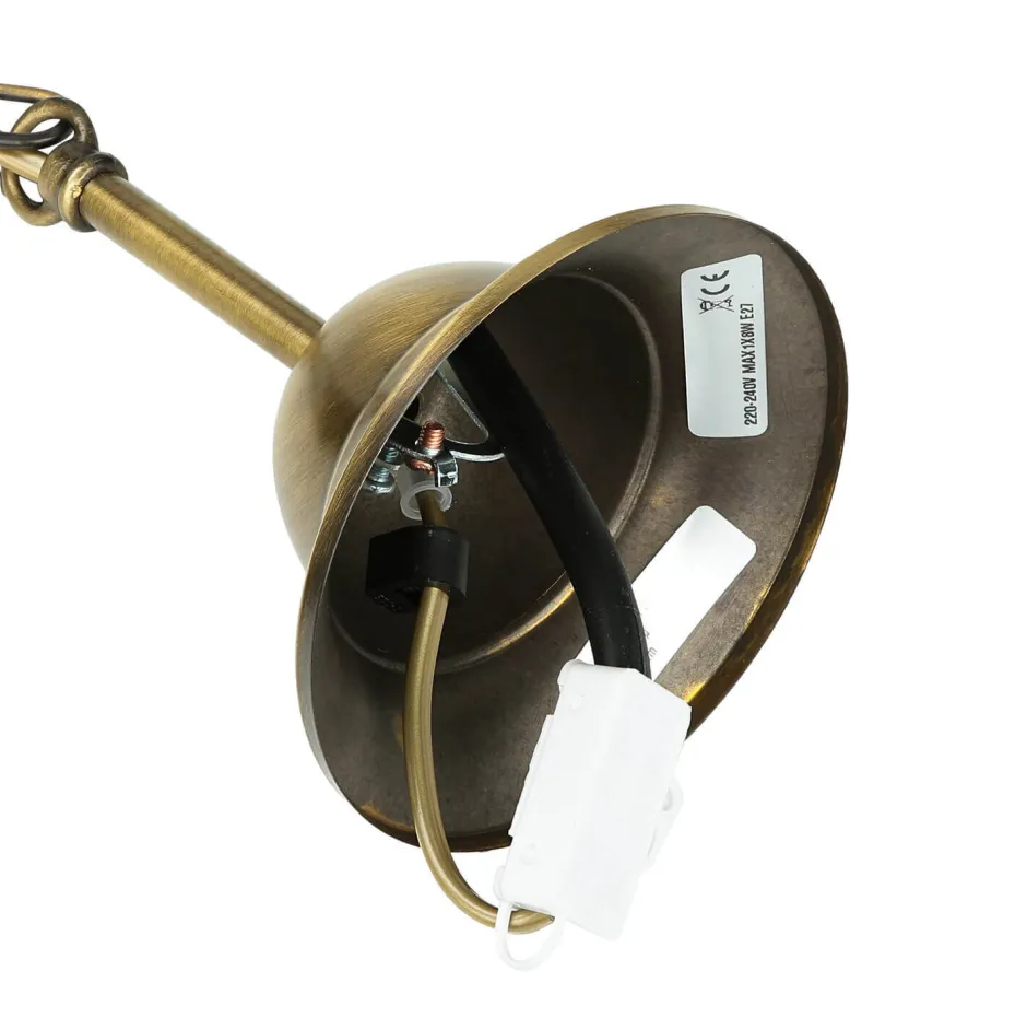 Hängelampen|Industrie Lampen*Giovanni Battista Hängeleuchte Messing E27 Ø 25 cm Vintage ALICE