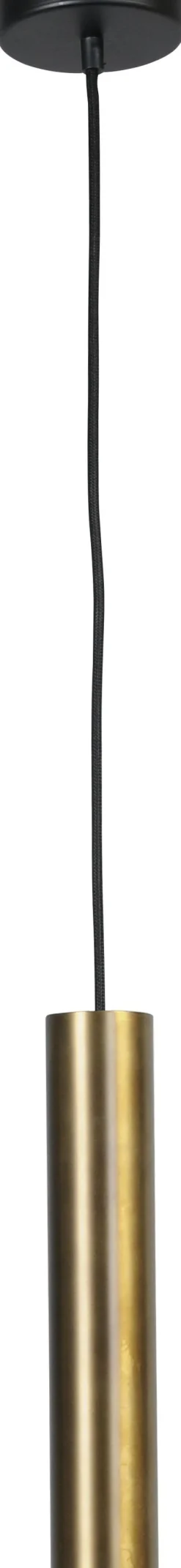 Masterlight Hängeleuchte Messing Schwarz Ø5,4cm Zylinder Esstisch< Wohnzimmerlampen|Esszimmer Lampen