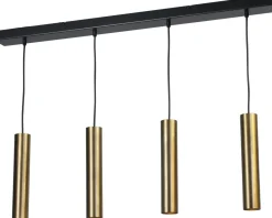 Masterlight Hängeleuchte Messing Schwarz GU10 Metall 3-flammig< Wohnzimmerlampen|Esszimmer Lampen