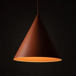 Hängelampen|Esszimmer Lampen*TK Lighting Hängeleuchte Metall Ø 32 cm H: max. 165 cm Rot Retro E27