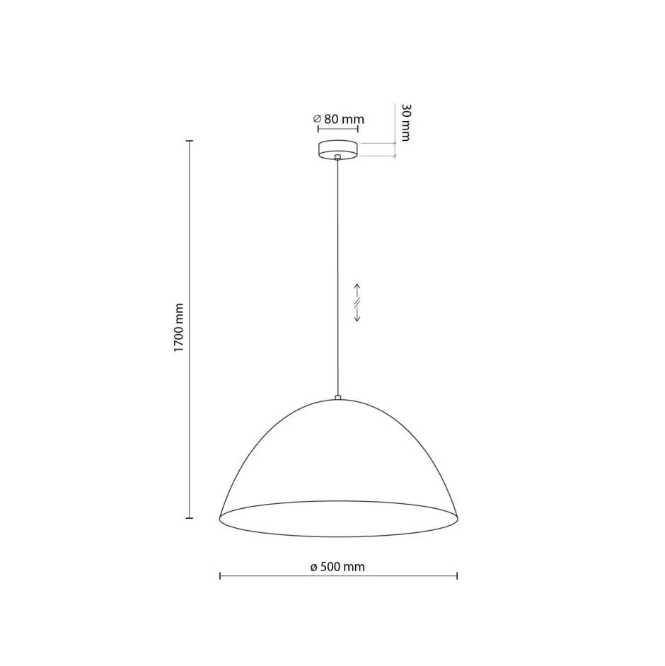 TK Lighting Hängeleuchte Metall Ø 50 cm H: max. 170 cm E27 Mint Grün< Hängelampen|Esszimmer Lampen