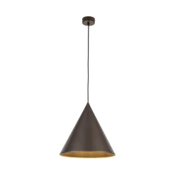 Hängelampen|Esszimmer Lampen*TK Lighting Hängeleuchte Metall Ø 32 cm Kegelschirm E27 Retro Design