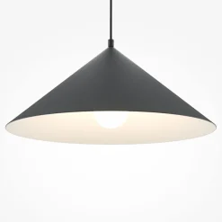 Küchenlampen|Wohnzimmerlampen*Maytoni Hängeleuchte Metall Ø 35 cm rund H: max. 318 cm Schwarz