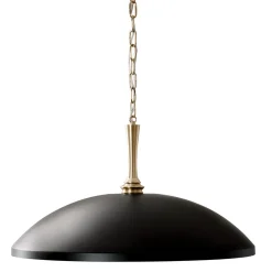 Hängelampen|Wohnzimmerlampen*Elstead Hängeleuchte Metall E27 Ø 50,8 cm in Bronze Schwarz
