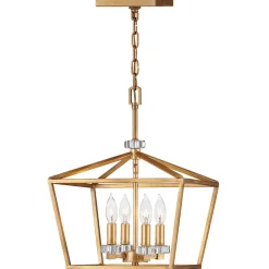 Hängelampen|Schlafzimmer Lampen*Elstead Hängeleuchte Metall E14 B: 33 cm H: max. 202,2 cm TARIN