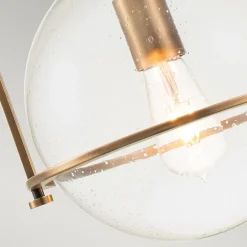 Hängelampen|Bürolampen*Elstead Hängeleuchte Metall Glas Ø 28,9 cm rund E27 Vintage