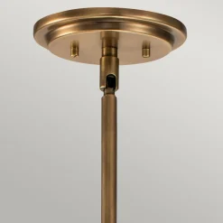 Hängelampen|Bürolampen*Elstead Hängeleuchte Metall Glas Ø 28,9 cm rund E27 Vintage