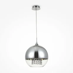 Maytoni Hängeleuchte Metall Glas Ø 30 cm H: max. 105 cm Nickel< Hängelampen|Esszimmer Lampen