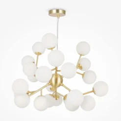 Hängelampen|Esszimmer Lampen*Maytoni Hängeleuchte Metall Glas 65 cm breit H: max. 146,5 cm
