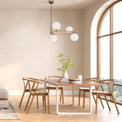 Maytoni Hängeleuchte Metall Glas B: 39 cm H: max. 178 cm G9< Hängelampen|Bürolampen