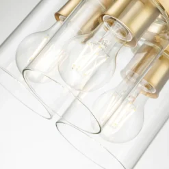 Bürolampen|Wohnzimmerlampen*Elstead Hängeleuchte Metall Glas B: 21,6 cm H: max. 287 cm 3x E27