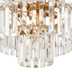 Hängelampen|Esszimmer Lampen*Maytoni Hängeleuchte Metall Glas E14 rund D: 50 cm in Messing