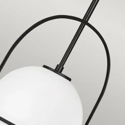 Elstead Hängeleuchte Metall Glas E27 rund Ø 28,9 cm Vintage< Hängelampen|Bürolampen