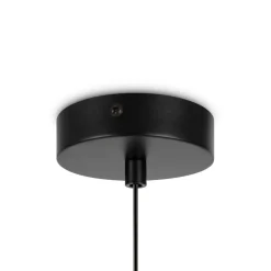 Hängelampen|Esszimmer Lampen*Maytoni Hängeleuchte Metall Glas E14 Ø 15 cm rund Schwarz Weiß