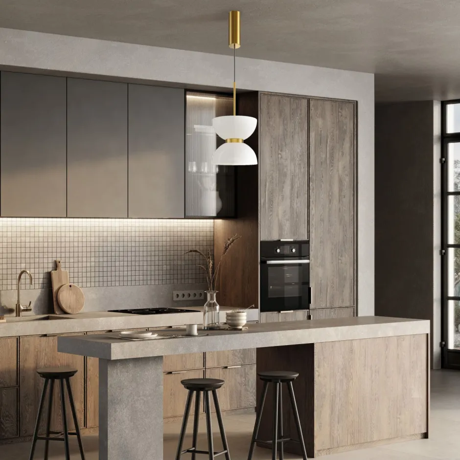 Maytoni Hängeleuchte Metall Glas LED D: 22 cm H: max. 350 cm< Hängelampen|Led Lampen