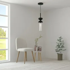 Designerlampen|Glaslampen*Maytoni Hängeleuchte Metall Glas rund D: 10 cm H: max. 336,5 cm