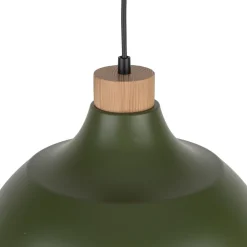 Küchenlampen|Wohnzimmerlampen*TK Lighting Hängeleuchte Metall Grün Retro Ø 34 cm verstellbar E27