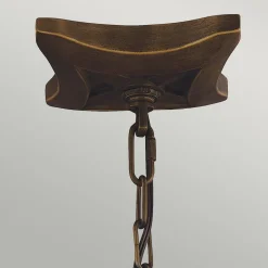 Elstead Hängeleuchte Metall in Messing antik Vintage NADICIA< Vintage Lampen|Wohnzimmerlampen