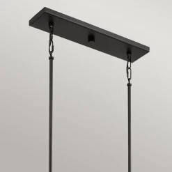 Bürolampen|Wohnzimmerlampen*Elstead Hängeleuchte Metall L: 101,6 cm höhenverstellbar Schwarz Gold