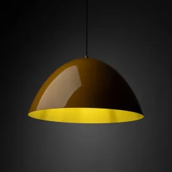 Hängelampen|Esszimmer Lampen*TK Lighting Hängeleuchte Metall rund Ø 50 cm H: max. 170 cm E27 Gelb