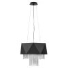 Elstead Hängeleuchte Metall Schwarz Silber Modern Design VENINA< Hängelampen|Esszimmer Lampen