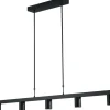Masterlight Hängeleuchte Metall Schwarz 5-flammig 130 cm lang< Hängelampen|Wohnzimmerlampen