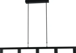 Masterlight Hängeleuchte Metall Schwarz 5-flammig 130 cm lang< Hängelampen|Wohnzimmerlampen