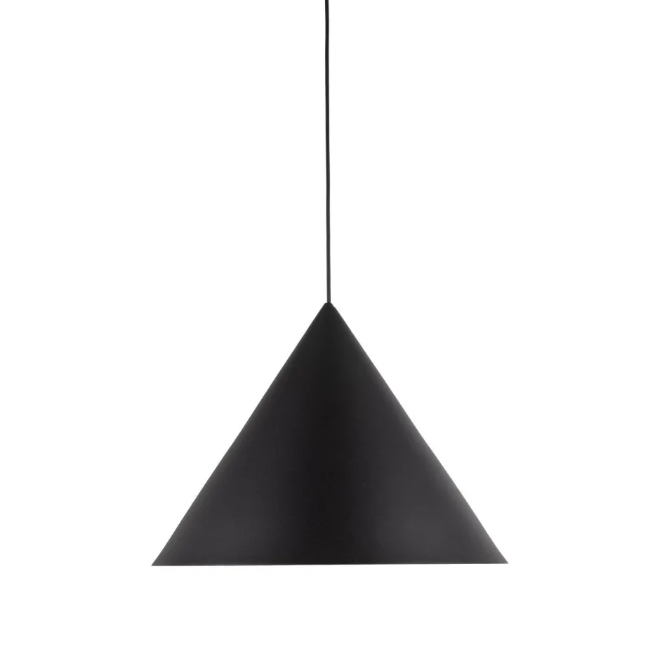 TK Lighting Hängeleuchte Metall Schwarz Ø 50 cm groß E27 Kegelschirm< Hängelampen|Esszimmer Lampen