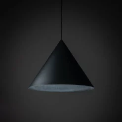 TK Lighting Hängeleuchte Metall Schwarz Ø 50 cm groß E27 Kegelschirm< Hängelampen|Esszimmer Lampen