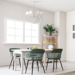 Hängelampen|Esszimmer Lampen*Maytoni Hängeleuchte Metall Stoff 63 cm breit H: max. 116 cm