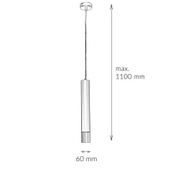 Moderne Lampen|Esszimmer Lampen*Luminex Hängeleuchte Metall Zylinder Schwarz Gold Modern GU10