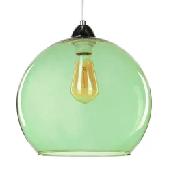 Sollux Hängeleuchte mit Glasschirm Grün< Hängelampen|Esszimmer Lampen