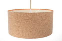 Hängelampen|Moderne Lampen*BPS Koncept Hängeleuchte Modern E27 Ø 30 cm Kork Wohnzimmer