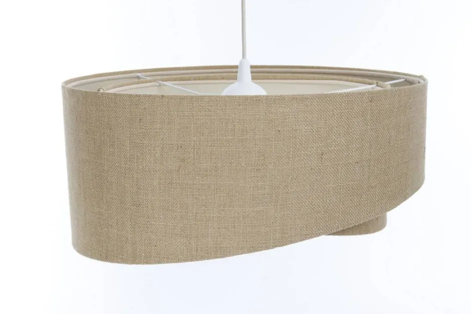 Hängelampen|Bürolampen*BPS Koncept Hängeleuchte Natur E27 rund D: 45 cm Modern Boho